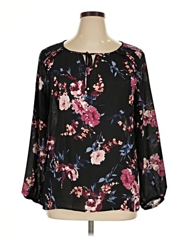 Apt. 9 3/4 Sleeve Blouse (view 1)