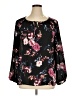 Apt. 9 100% Polyester Black 3/4 Sleeve Blouse Size XL - photo 1