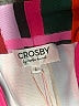 Crosby 100% Polyester Plaid Pink Casual Pants Size L - photo 7