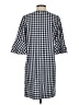 Draper James Checkered-gingham Blue Casual Dress Size 4 - photo 2
