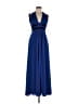 BCBGMAXAZRIA 100% Polyester Blue Cocktail Dress Size 8 - photo 1