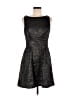 Taylor Metallic Black Cocktail Dress Size 8 - photo 1