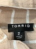 Torrid Stripes Ivory Long Sleeve Button-Down Shirt Size 2X Plus (2) - photo 7
