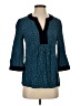 Boden 100% Viscose Teal 3/4 Sleeve Blouse Size 4 - photo 1