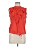 Tiny 100% Cotton Orange Sleeveless Blouse Size M - photo 1