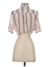 Solid & Striped Stripes Tan Short Sleeve Blouse Size S - photo 2