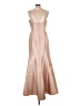 Alfred Sung 100% Polyester Solid Tan Cocktail Dress Size 12 - photo 2