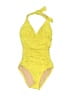 J.Crew Solid Yellow One Piece Swimsuit Size 2 - photo 1