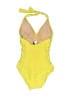 J.Crew Solid Yellow One Piece Swimsuit Size 2 - photo 2
