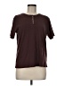 Classic Elements Burgundy Short Sleeve Henley Size M - photo 1