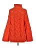 Free People Hearts Orange Turtleneck Sweater Size S - photo 2
