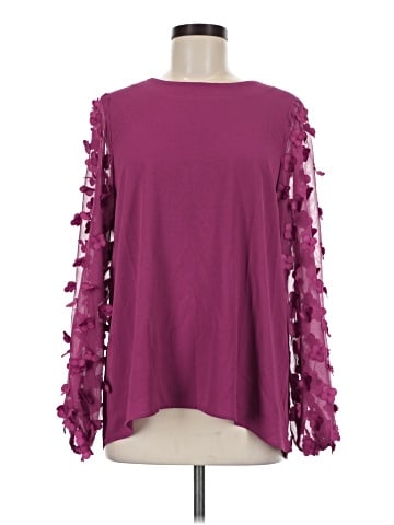 Cotton Bleu Long Sleeve Blouse (view 1)
