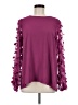 Cotton Bleu 100% Polyester Purple Long Sleeve Blouse Size M - photo 1
