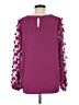 Cotton Bleu 100% Polyester Purple Long Sleeve Blouse Size M - photo 2