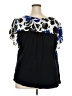 Daniel Rainn 100% Polyester Blue Short Sleeve Blouse Size 2X - photo 2