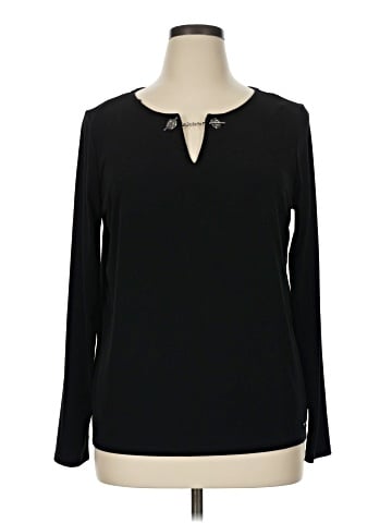 Tahari Long Sleeve Blouse (view 1)