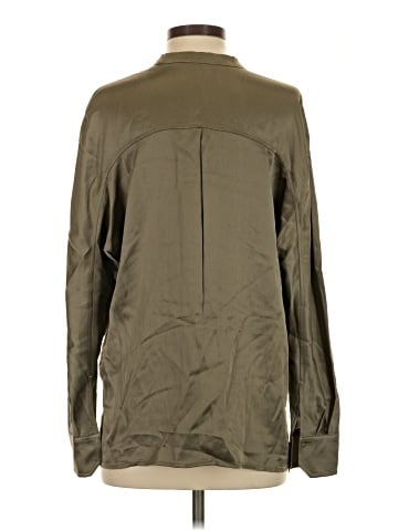 Vince. Long Sleeve Silk Top (view 2)