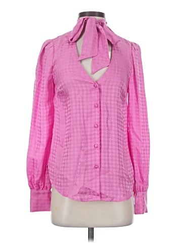 Veronica Beard Long Sleeve Silk Top (view 1)