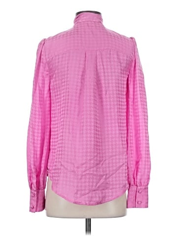 Veronica Beard Long Sleeve Silk Top (view 2)