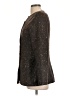 Neiman Marcus 100% Cashmere Tweed Brown Coat Size 8 - photo 5