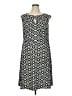 Wisp Print Black Casual Dress Size 16 - photo 1