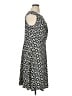 Wisp Print Black Casual Dress Size 16 - photo 4