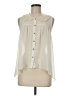 Iris Los Angeles 100% Polyester Ivory Sleeveless Blouse Size M - photo 1