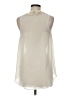 Iris Los Angeles 100% Polyester Ivory Sleeveless Blouse Size M - photo 2