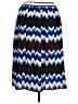 ELOQUII 100% Polyester Chevron-herringbone Blue Casual Skirt Size 14 Plus - photo 2