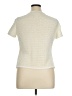 Max Mara Ivory Short Sleeve Top Size XL - photo 2