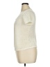 Max Mara Ivory Short Sleeve Top Size XL - photo 5