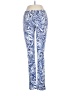 J. McLaughlin Print Blue Casual Pants Size 0 - photo 1