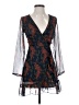 Luxxel 100% Polyester Paisley Blue Cocktail Dress Size S - photo 1