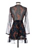Luxxel 100% Polyester Paisley Blue Cocktail Dress Size S - photo 2