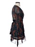 Luxxel 100% Polyester Paisley Blue Cocktail Dress Size S - photo 4