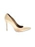 Stuart Weitzman 100% Leather Gold Heels Size 8 1/2 - photo 1