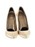 Stuart Weitzman 100% Leather Gold Heels Size 8 1/2 - photo 2