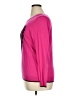 Elle 100% Nylon Hearts Pink Pullover Sweater Size XL - photo 5