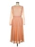 L.K. Bennett 100% Polyester Orange Cocktail Dress Size 8 - photo 1