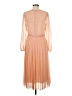L.K. Bennett 100% Polyester Orange Cocktail Dress Size 8 - photo 2