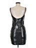 Aqua Metallic Silver Cocktail Dress Size M - photo 2