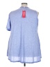 Rose Gal Blue Short Sleeve Top Size 4X - photo 2