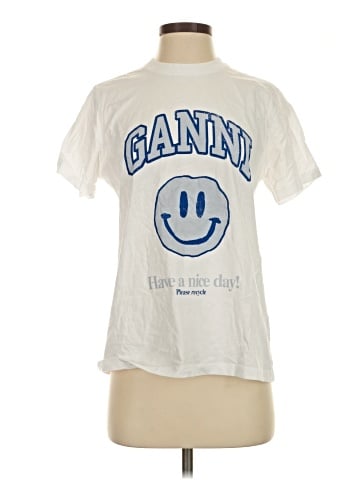 Ganni Short Sleeve T-Shirt (view 1)