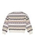Walmart 100% Polyester Chevron-herringbone Ivory Pullover Sweater Size 7 - 8 - photo 2