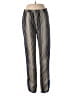 Solemio 100% Polyester Stripes Silver Casual Pants Size S - photo 1