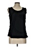 Spense Solid Black Sleeveless Blouse Size M - photo 1