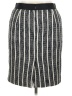 Ann Taylor Stripes Black Casual Skirt Size 14 - photo 2