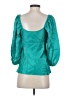 Hale Bob Teal 3/4 Sleeve Blouse Size XS - photo 2