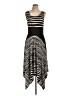 Sangria Stripes Black Casual Dress Size 12 - photo 1