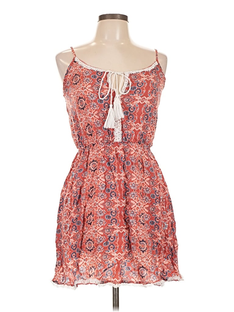 Pre-owned Hype Sleeveless Top Orange Halter Neckline Tops